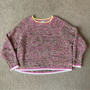 John + Jenn Pink Marled Sweater - Size Small